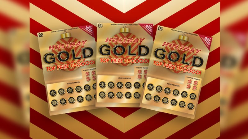 Holiday Gold scratch-off graphic