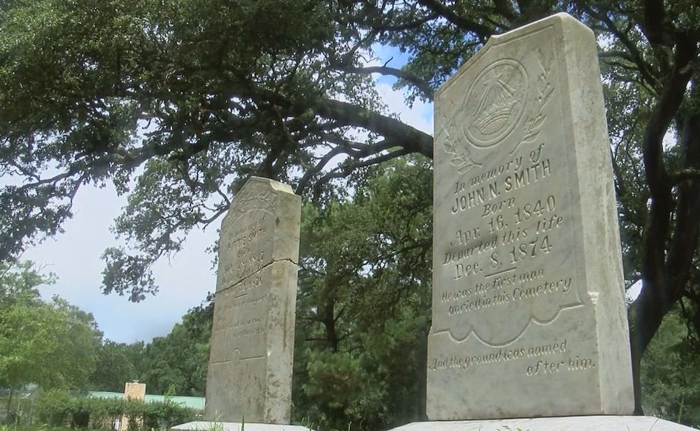Gordon Walker with the John N. Smith Cemetery says he believes slaves, fishermen, laborers and...