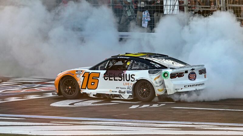 AJ Allmendinger won Sunday's Cup Race at the ROVAL at Charlotte Motor Speedway.