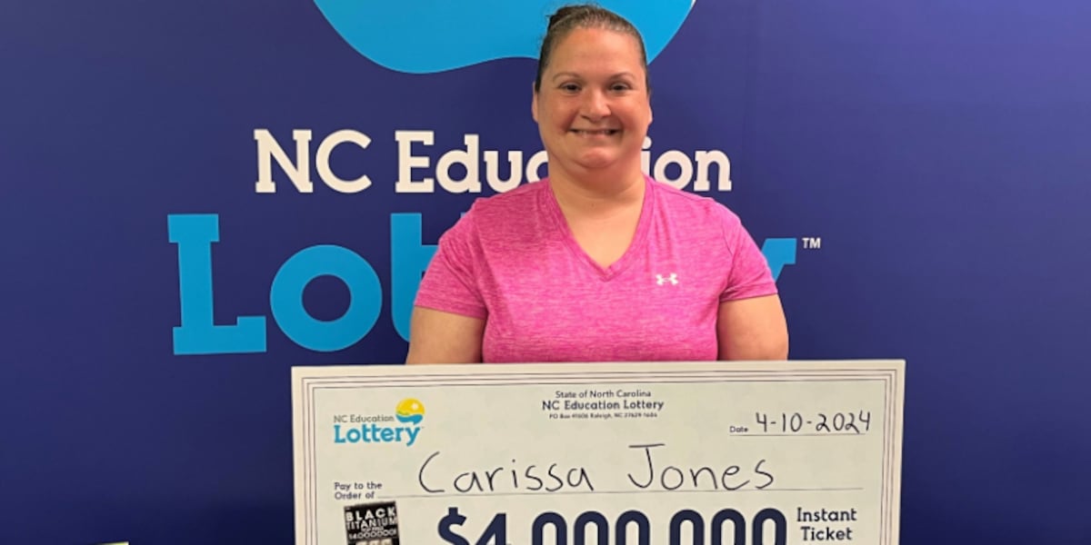 'I started crying': Robeson Co. woman wins $4M scratch-off prize - WECT