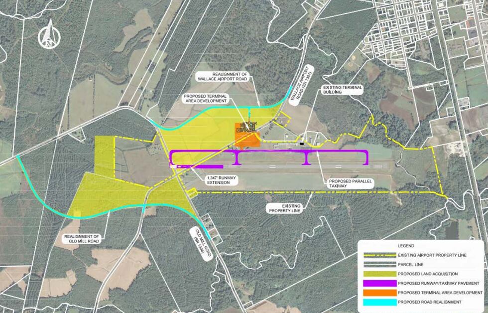 A proposed expansion to the Henderson Field Airport in Pender County