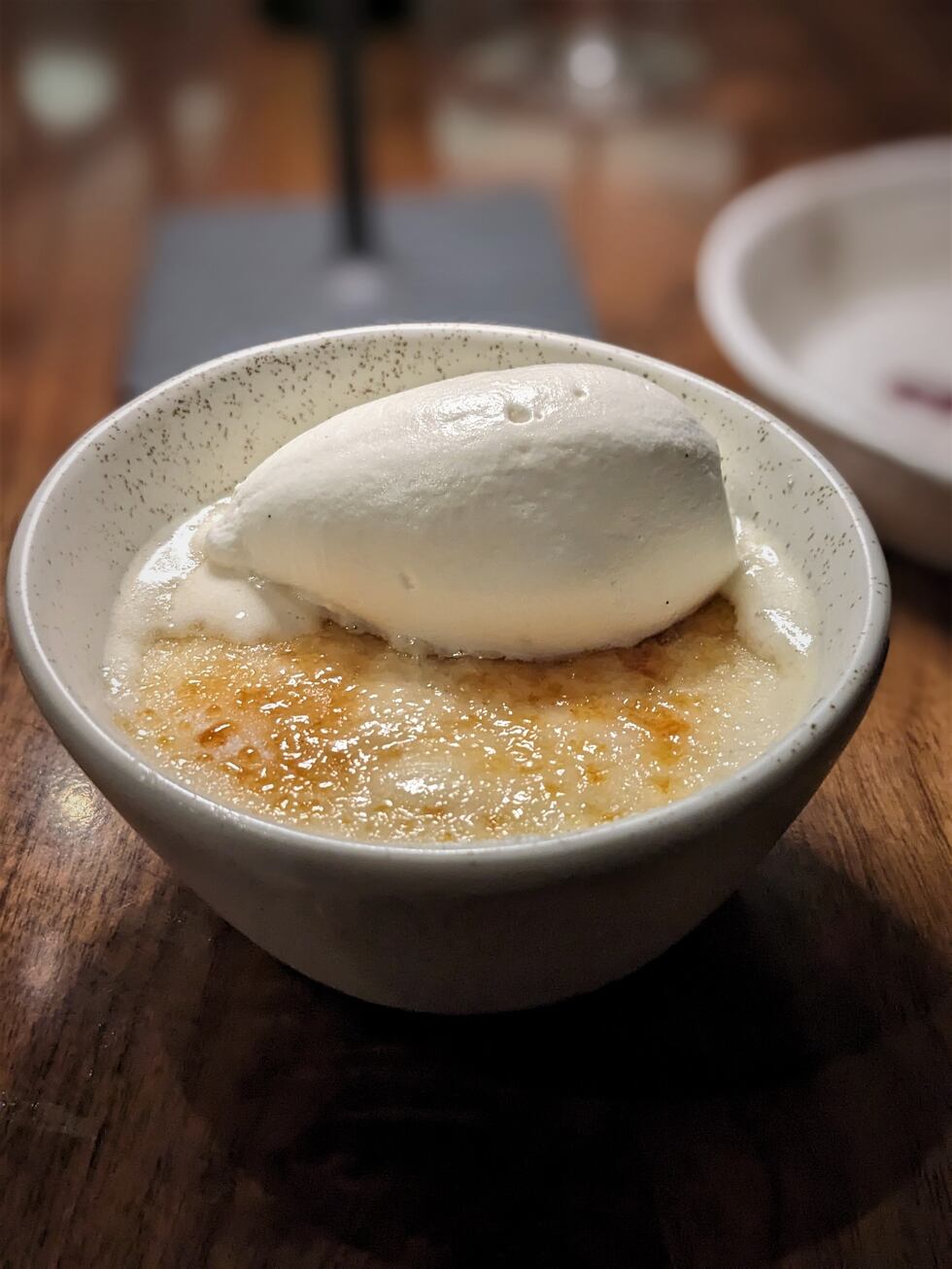 One of the best desserts I have ever had, this creation combined the classic crème brulee,...