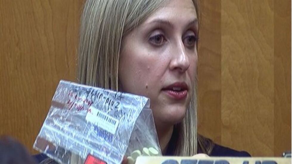 Former SBI agent Adrienne Harvey continued to describe the evidence investigators gathered...