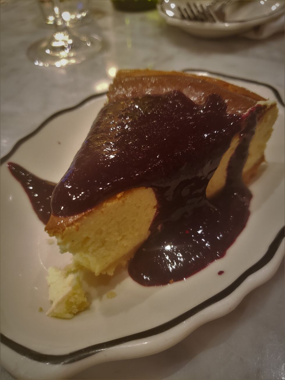 Save room for dessert when dining at Benny's, each item like this homemade cheesecake should...
