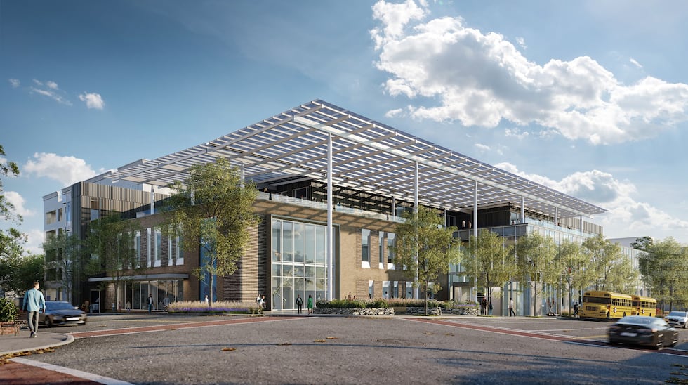 Renderings of Project Grace, a plan to create a new facility for the library and museum in...