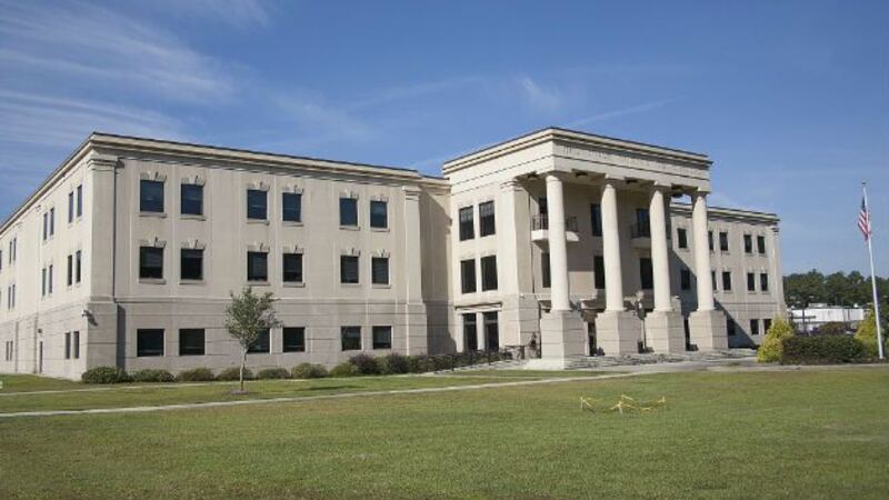 Two courtrooms inside the Brunswick County Courthouse remain closed Monday. (Source: Brunswick...