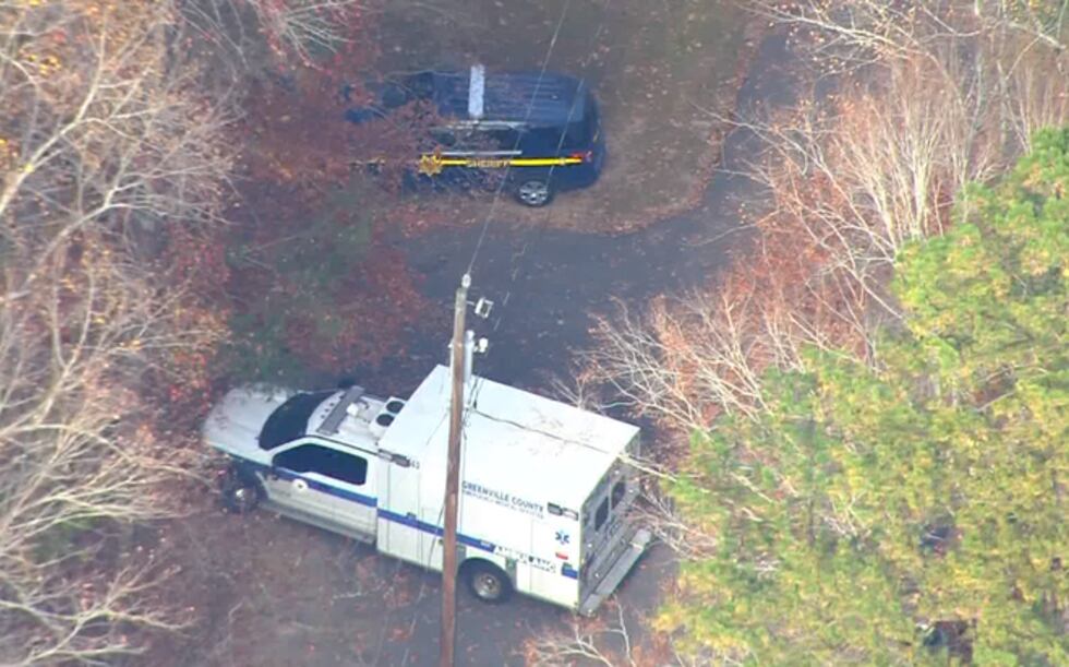 Sky 4 flew over the rescue area and several emergency vehicles, including sheriff’s deputy...