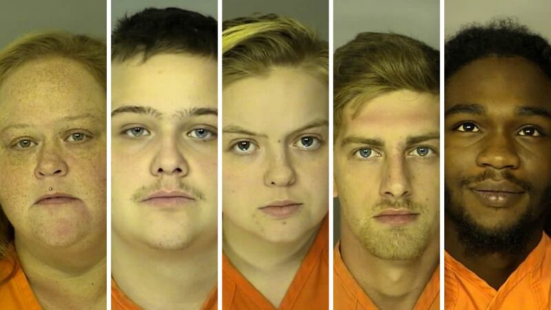 Samantha Watts, Jonathan Watts, Amber Watts, Ryan Porter, Josh Brown