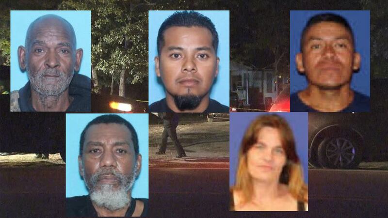(Top) Alfonza Jeffers, Dagoberto Lopez, Hector Lopez.
(Bottom) Lamar Williams, Jamie Rowland