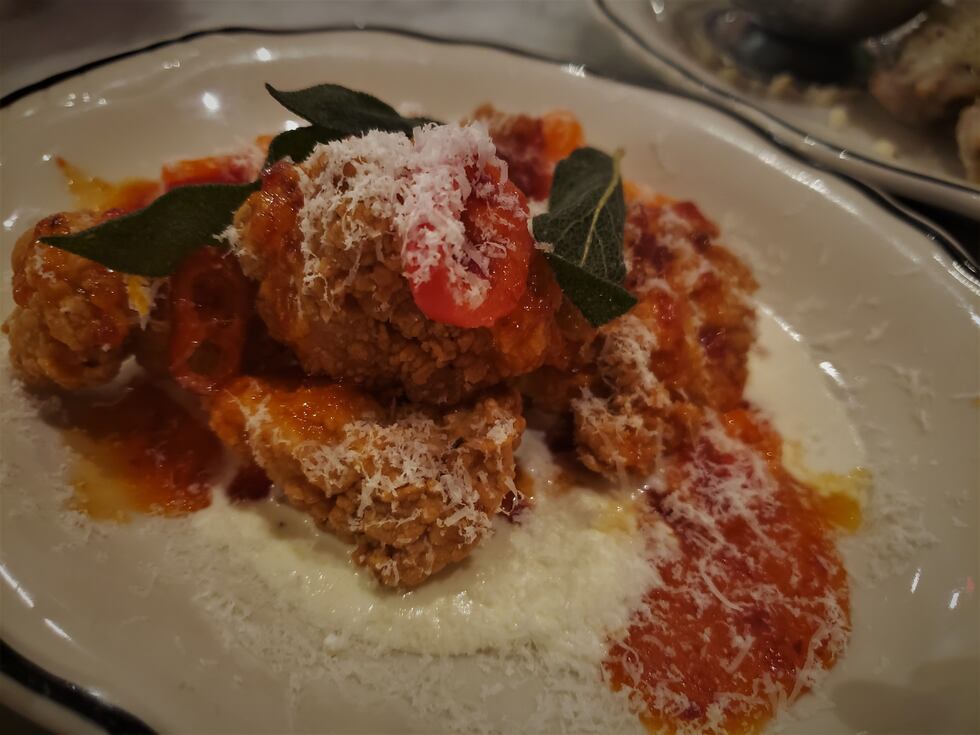 Benny's Southern Fried Chicken Parm, a modern twist on the Italian classic.