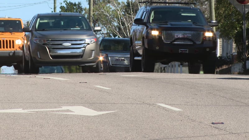 Cars driving in Wilmington