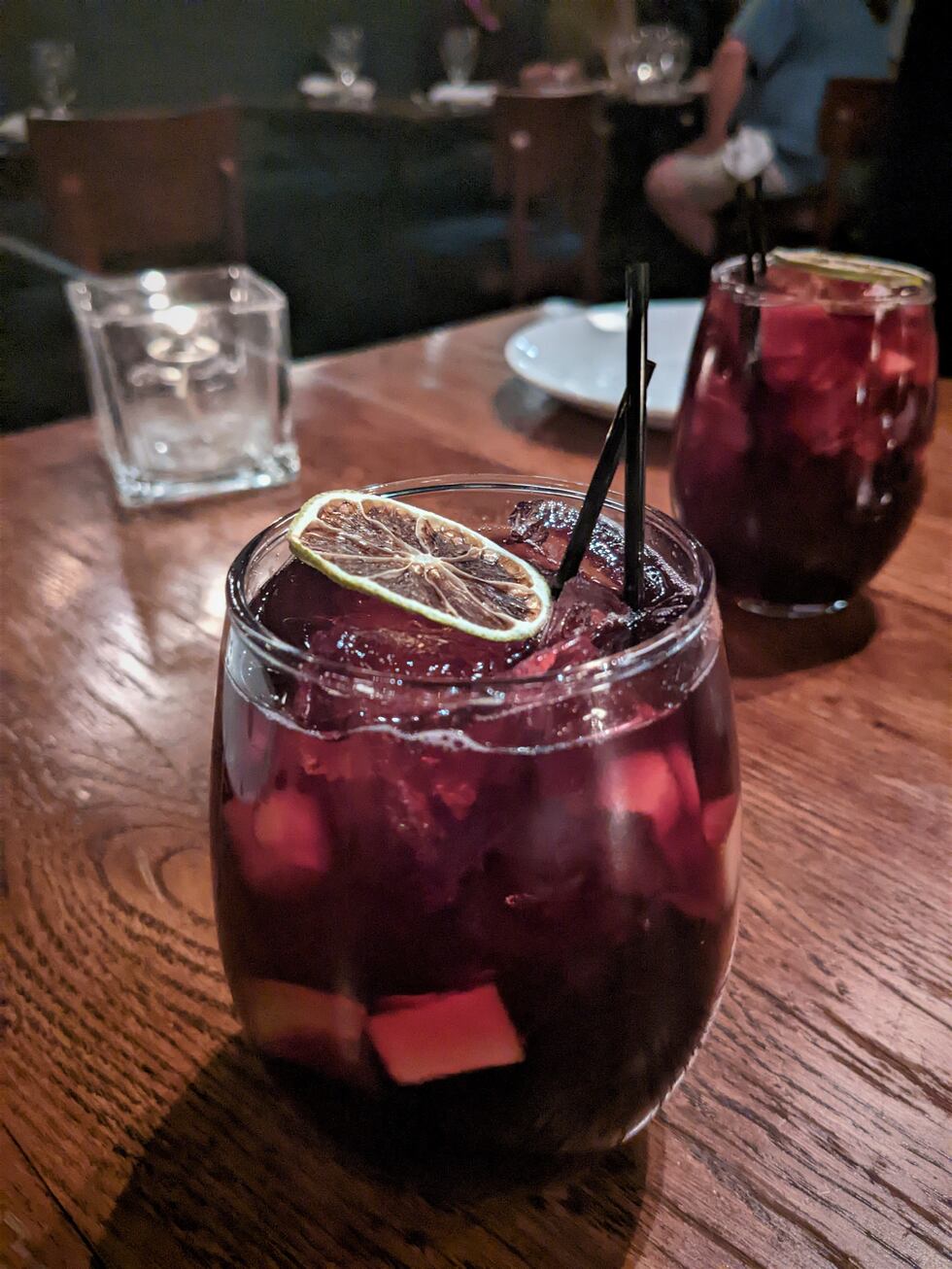 A delightful mix of fruit, spice and red wine, Circa 1922's sangria hits the spot.