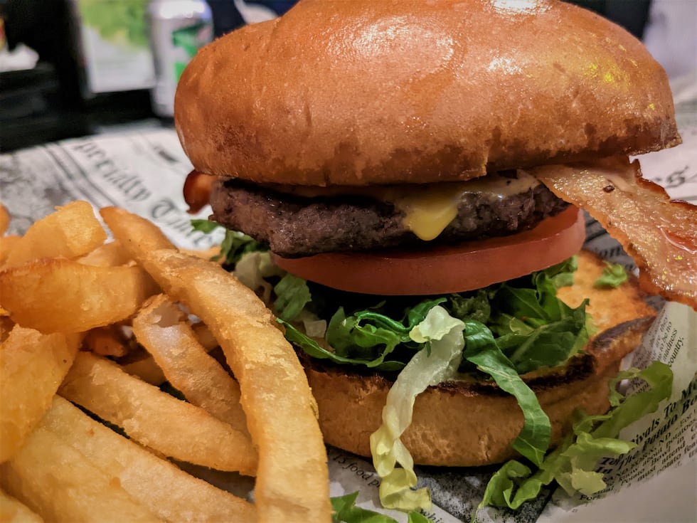 On Thyme's signature burger, this classic bacon cheeseburger doesn't skimp on the toppings and...