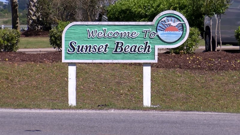 Welcome to Sunset Beach sign