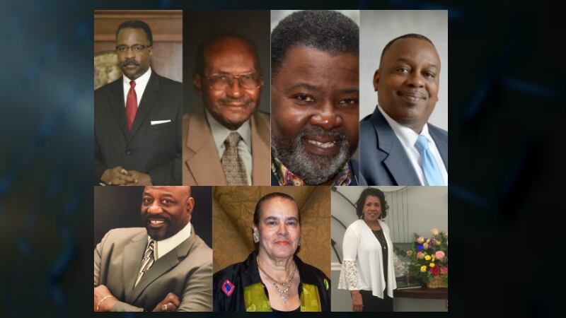 Top of photo (from left to right): James Faison, Clarence Fredlaw, Frankie Roberts, Hollis...