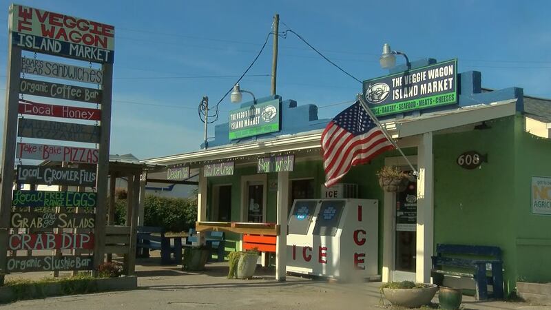 The Veggie Wagon market in Carolina Beach.