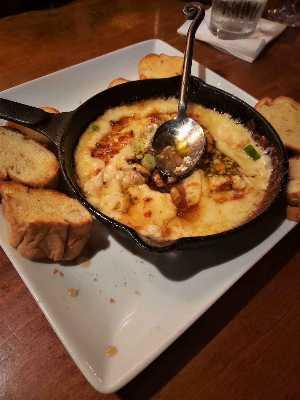 A rich and decadent mixture of cheeses, walnuts, honey, and chili flakes, the Fonduta takes...