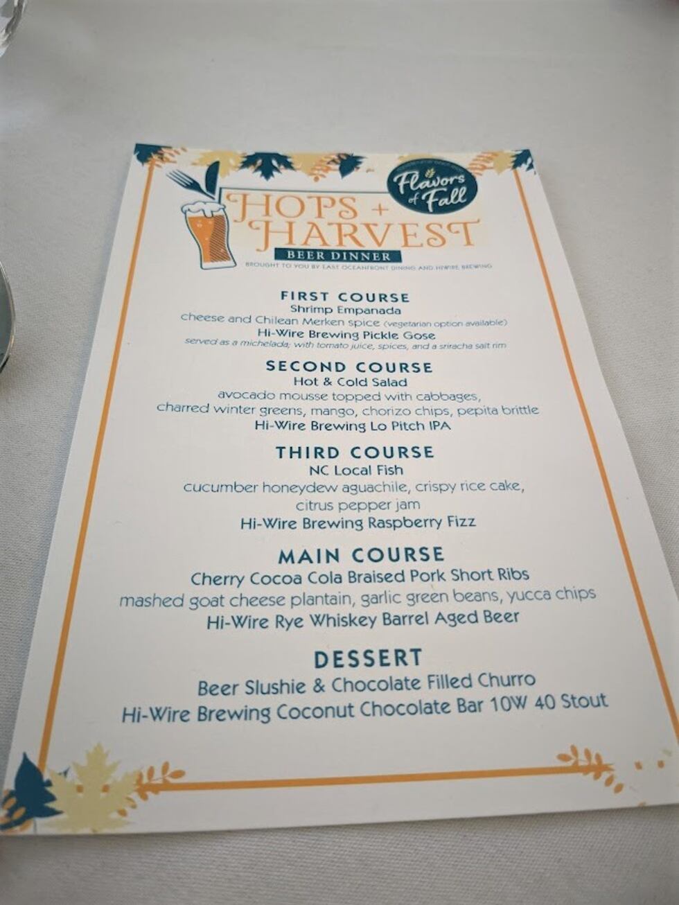 From "Shrimp Empanadas" to "Beer Slushies," this five-course meal featured the execution and...