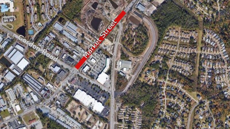 Market Street will see closures overnight between Gordon Road and Boats Unlimited
