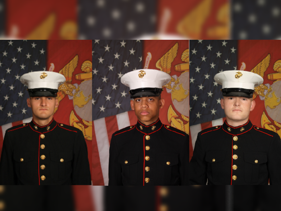From left to right: Merax C. Dockery, Ivan R. Garcia and Tanner J. Kaltenberg